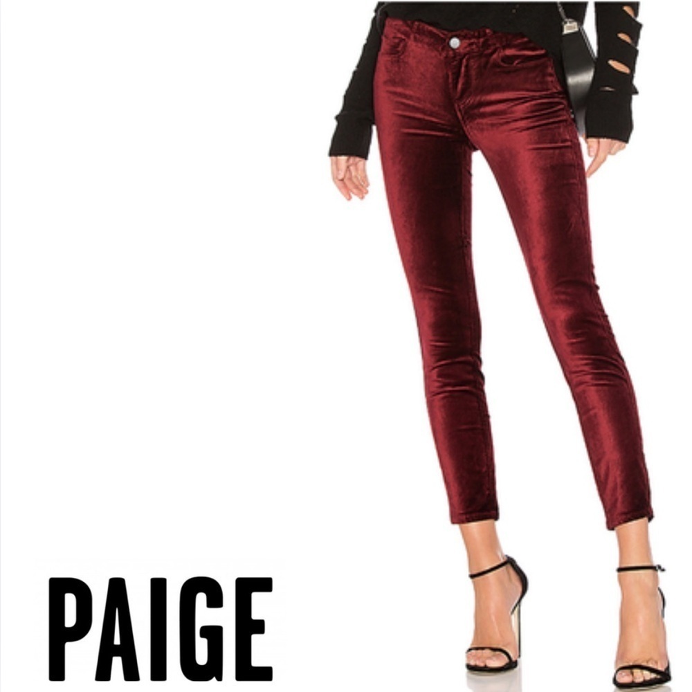 PAIGE Verdugo Ankle Velvet Pant